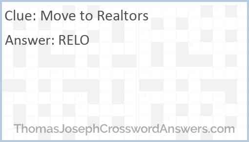 Move to Realtors Answer