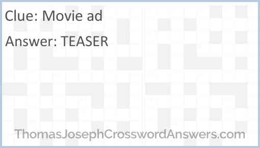 Movie ad Answer