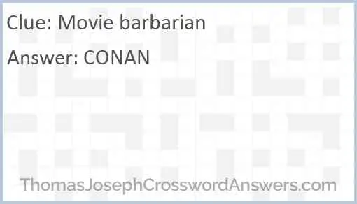 Movie barbarian Answer