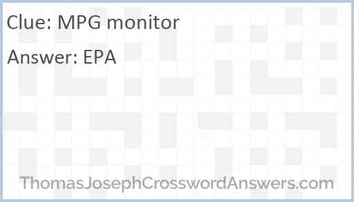 MPG monitor Answer