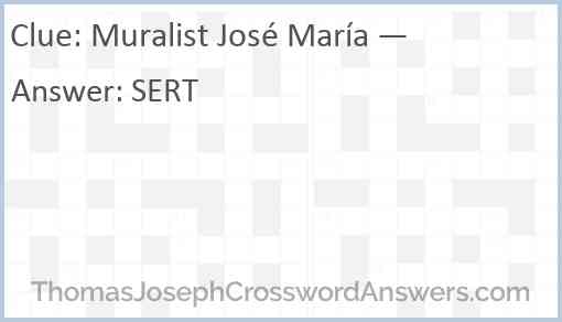 Muralist José María — Answer