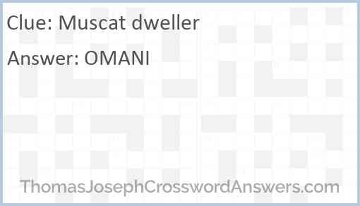 Muscat dweller Answer
