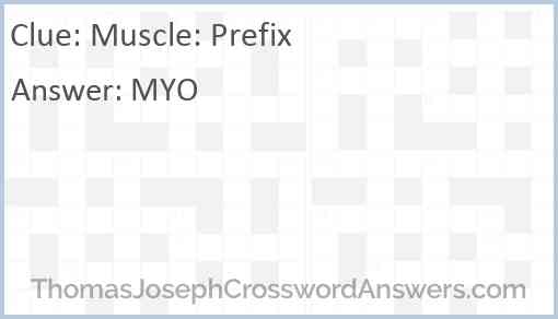 Muscle: Prefix Answer