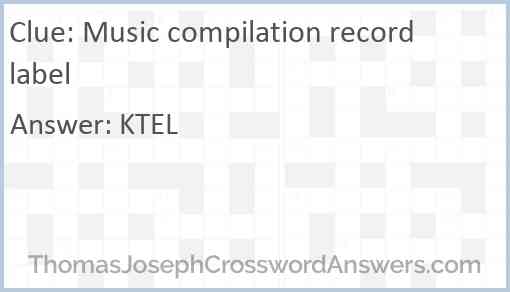 Music compilation record label Answer