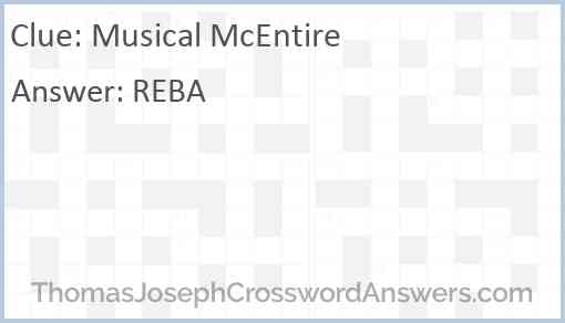 Musical McEntire Answer