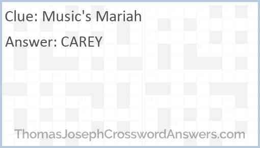 Music’s Mariah Answer