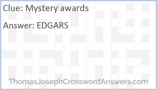 Mystery awards Answer