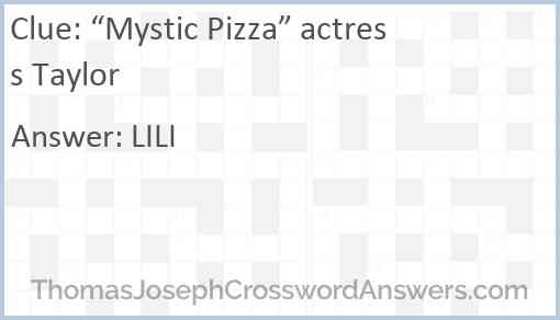 “Mystic Pizza” actress Taylor Answer