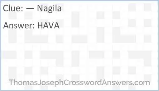 — Nagila Answer