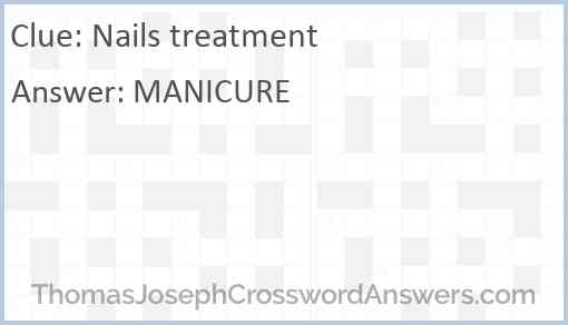Nails treatment Answer
