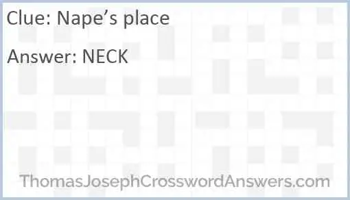 Nape’s place Answer