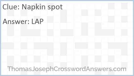 Napkin spot Answer