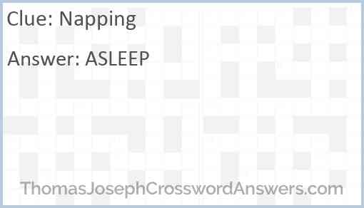 Napping Answer