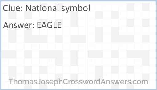 National symbol Answer