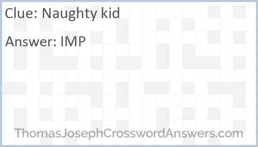 Naughty kid Answer