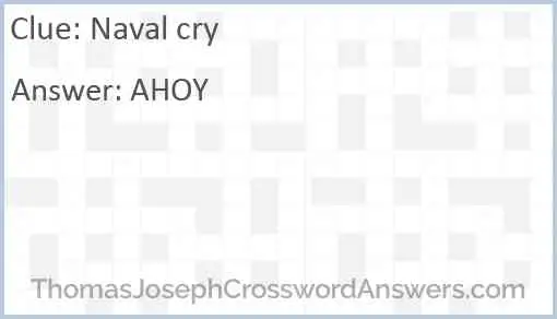 Naval cry Answer