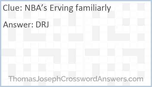 NBA’s Erving familiarly Answer