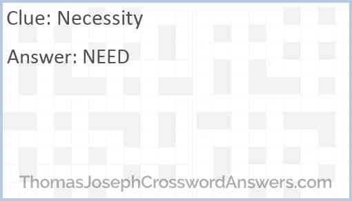 Necessity Answer