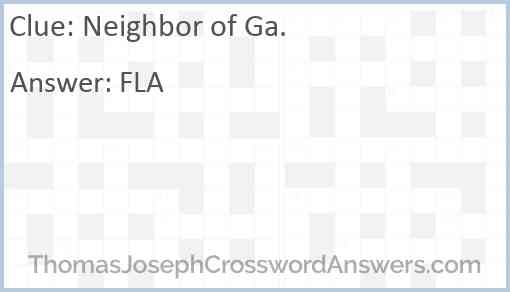 Neighbor of Ga. Answer