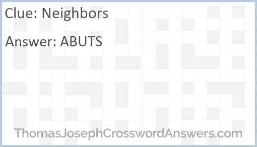 Neighbors Answer