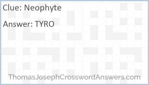 Neophyte Answer