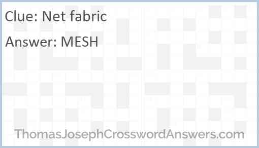Net fabric Answer