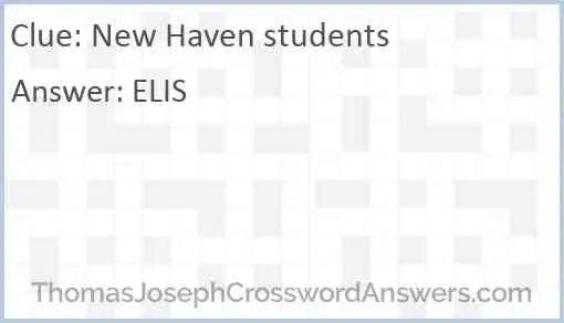 New Haven students Answer