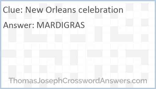 New Orleans celebration Answer