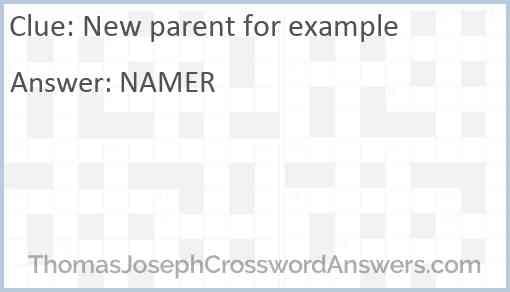 New parent for example Answer