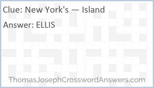 New York’s — Island Answer