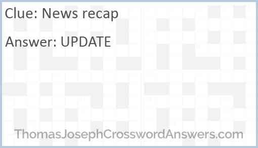 News recap Answer