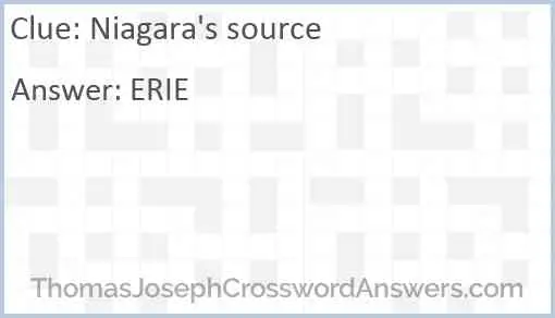 Niagara’s source Answer