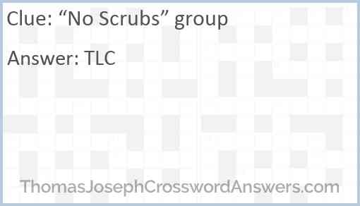“No Scrubs” group Answer