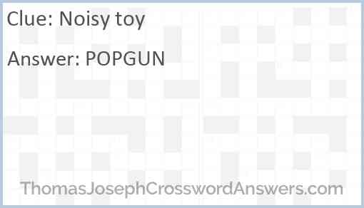 Noisy toy Answer