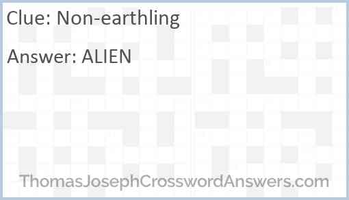 Non-earthling Answer