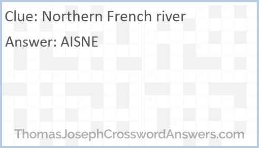 Northern French river Answer