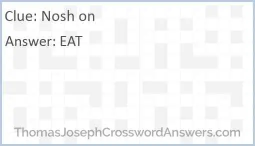 Nosh on Answer