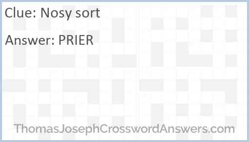 Nosy sort Answer