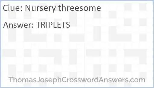 Nursery threesome Answer