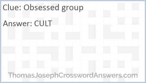 Obsessed group Answer