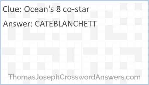 Ocean's 8 co-star Answer