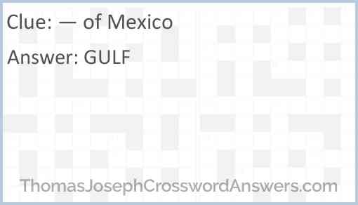 — of Mexico Answer