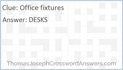 Office fixtures Answer