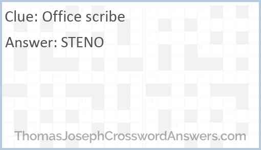 Office scribe Answer