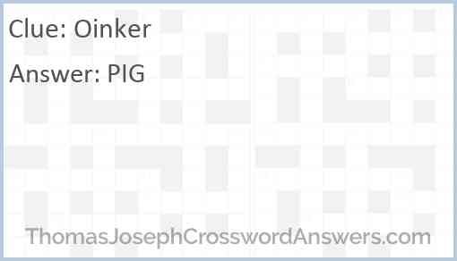 Oinker Answer