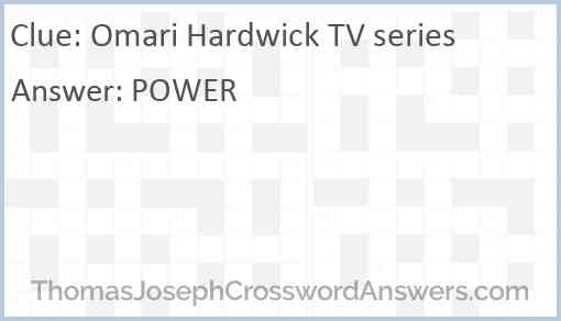 Omari Hardwick TV series Answer