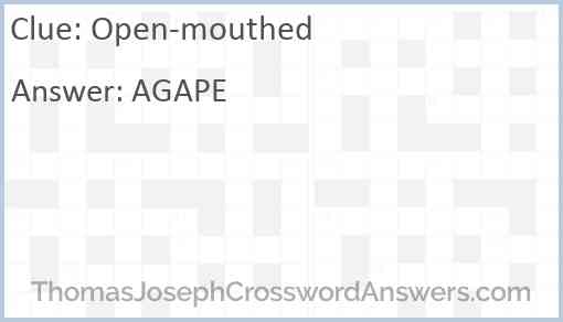Open-mouthed Answer