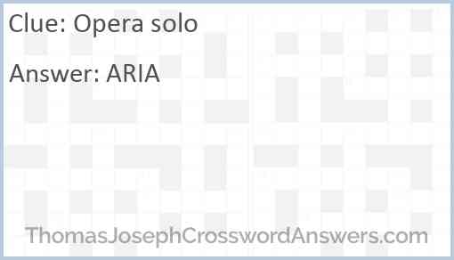 Opera solo Answer