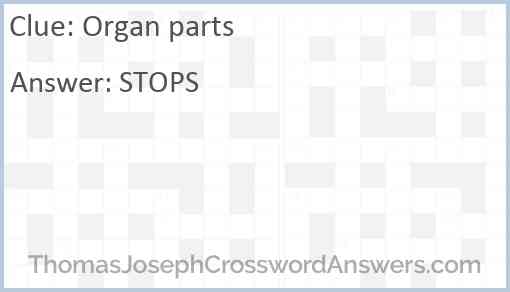 Organ parts Answer
