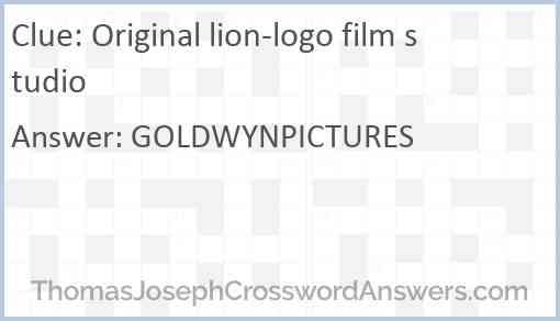 Original lion-logo film studio Answer